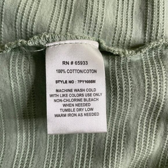 PX Mens Henly Striped Green Shirt Size 3XL Top u - Picture 9 of 10